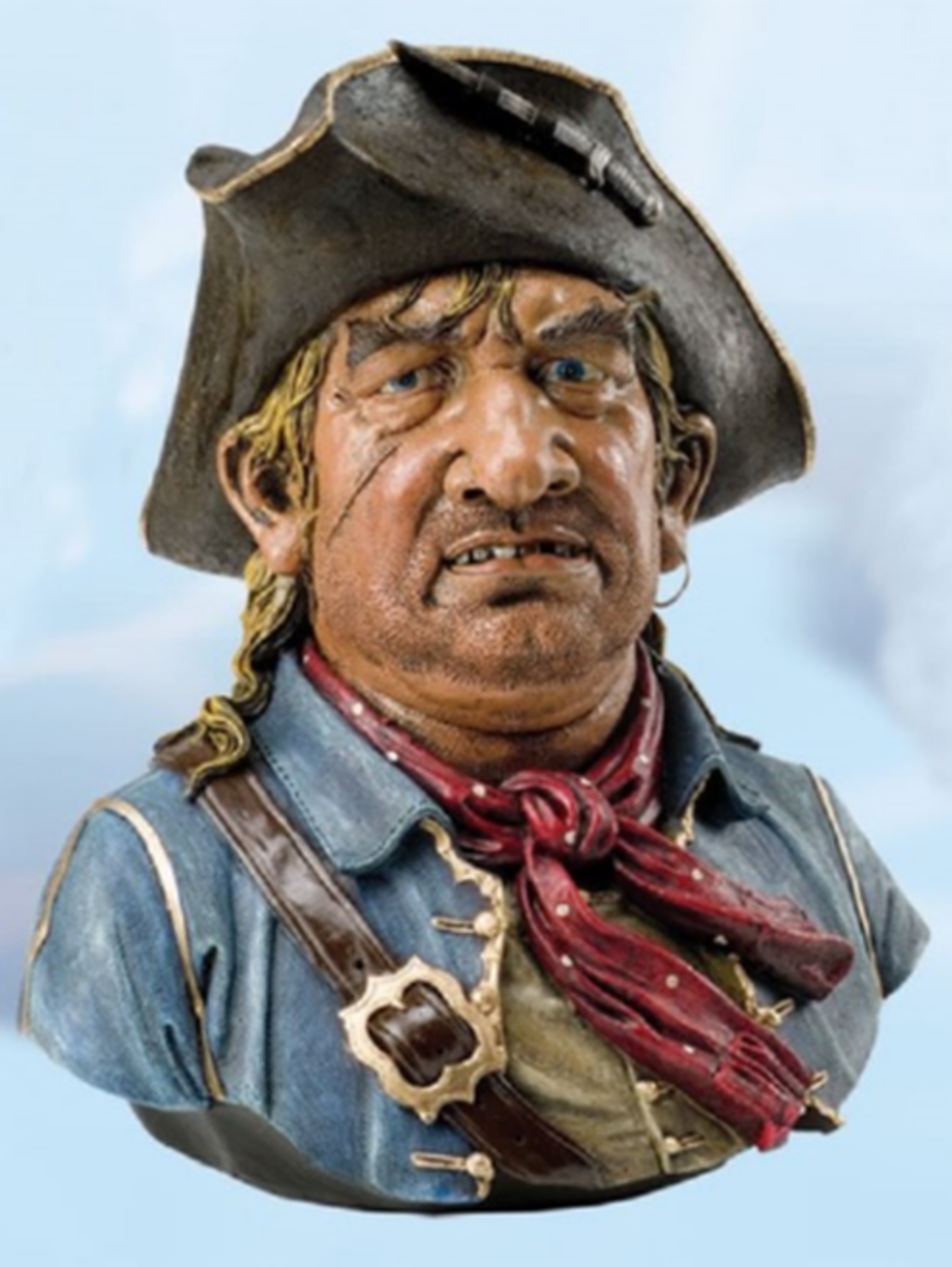 Scarred Pirate Coin Bank