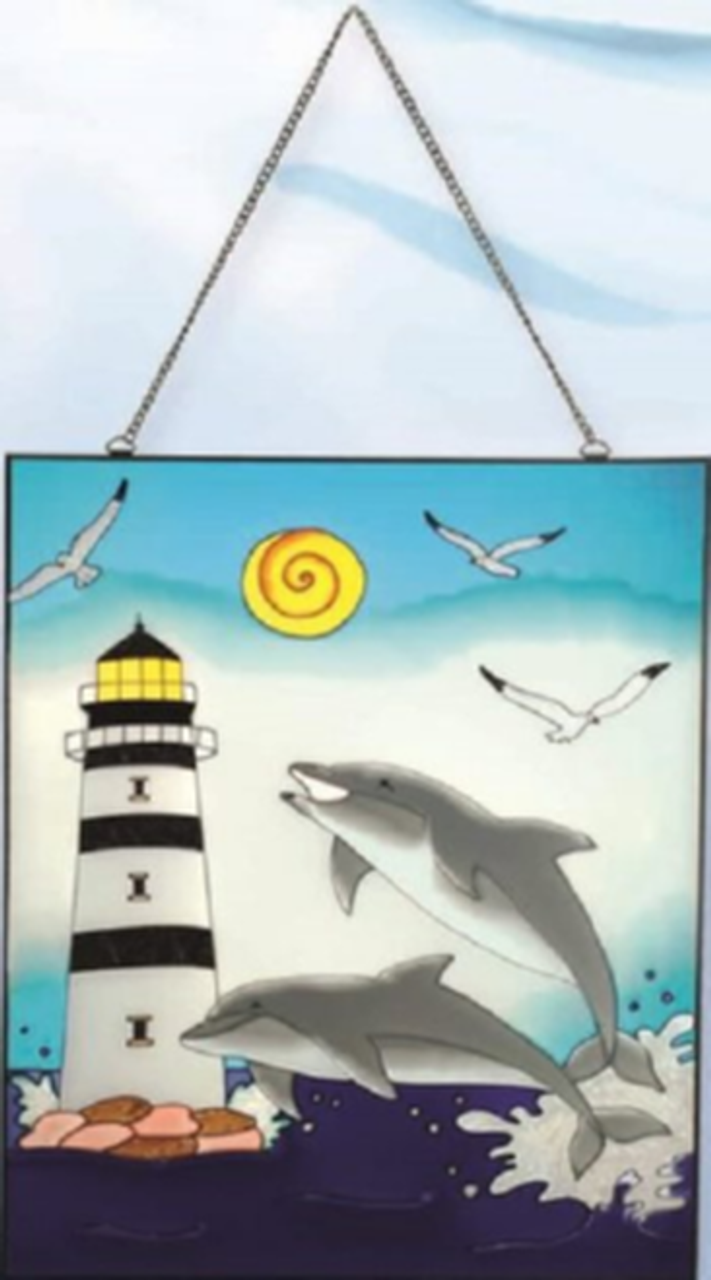 2 Awesome Set of Fish & Lighthouse Nautical Wall Decor Hangers! 
