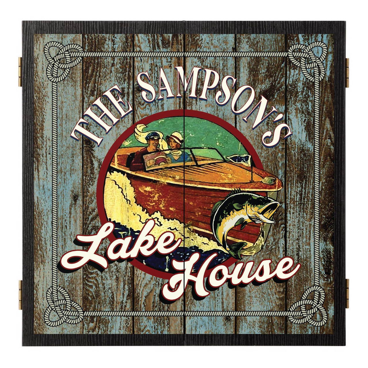 Personalized Dart Board Lake House