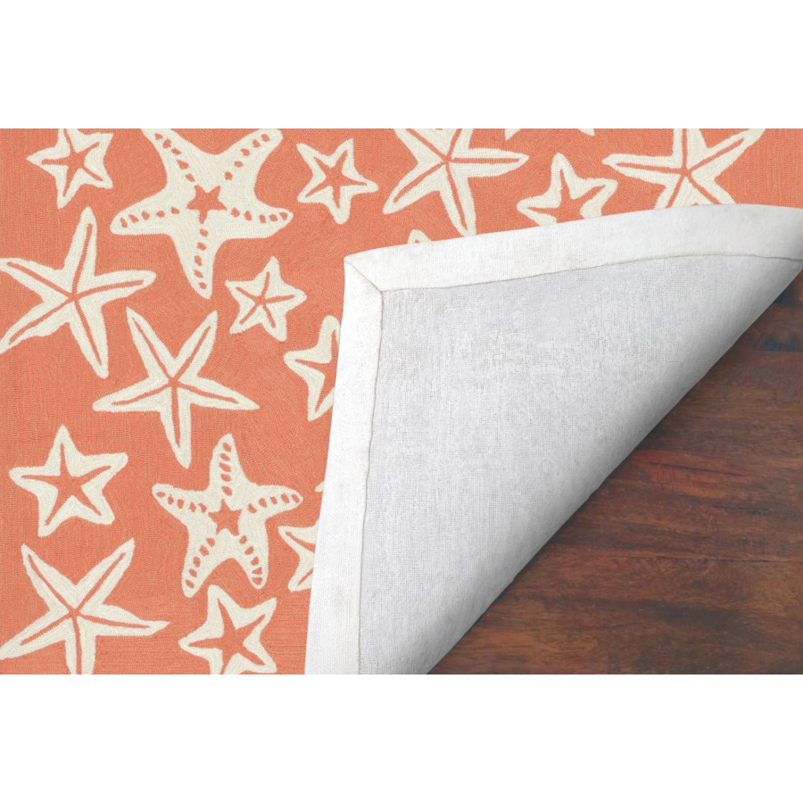 Capri Starfish Indoor/Outdoor Rug Coral 7 Sizes