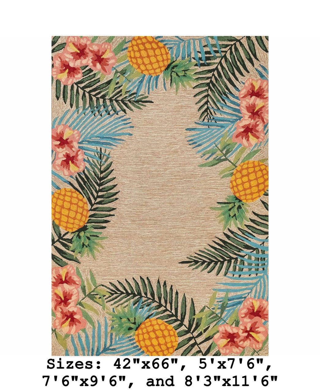 Ravella Tropical Indoor/Outdoor Rug - Available in 6 Sizes