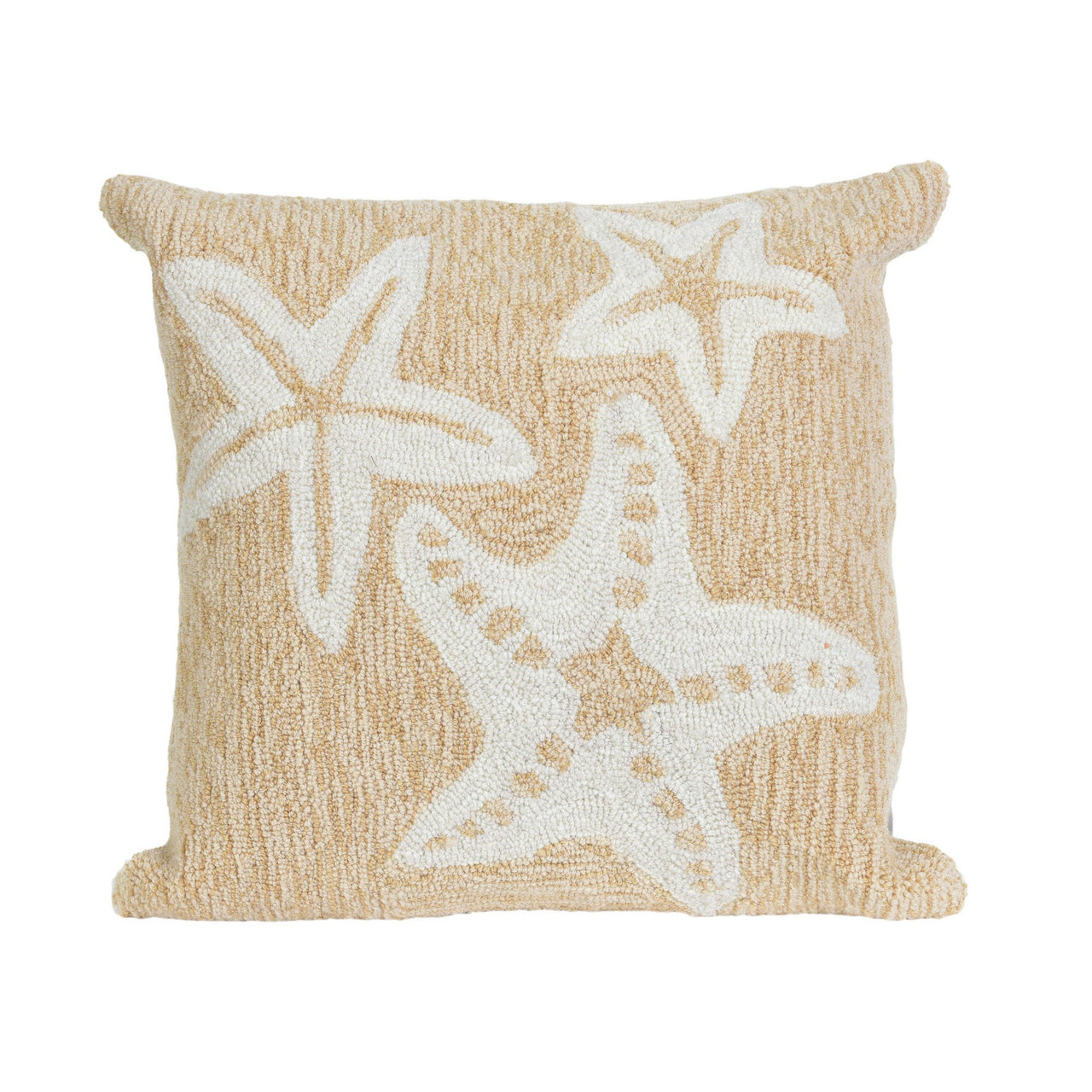 Frontporch Neutral Starfish Trio Indoor/Outdoor Throw Pillow