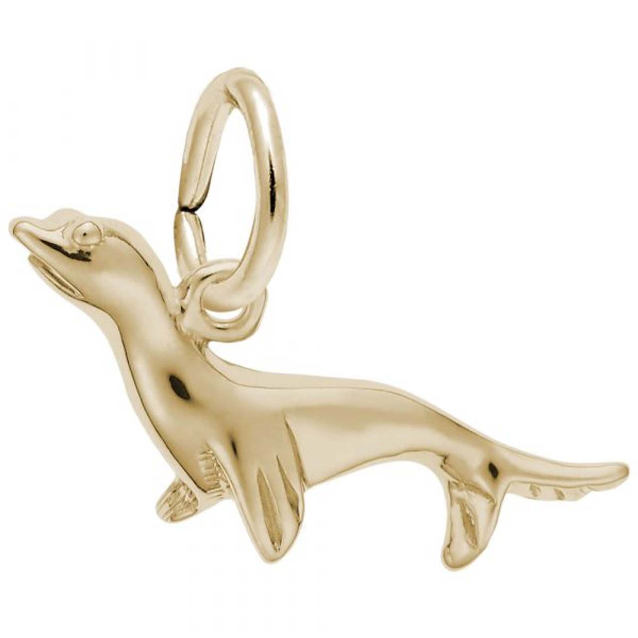 Seal Charm - Gold Plate, 10k Gold, 14k Gold