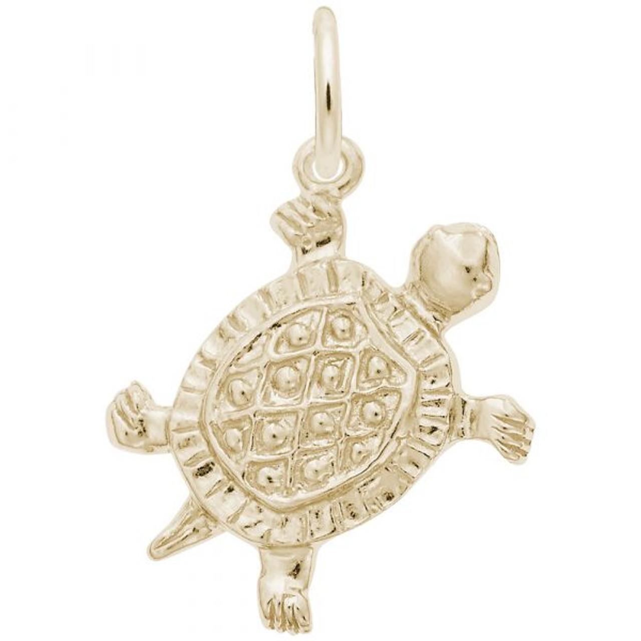 Turtle Charm - Gold Plate, 10k Gold, 14k Gold