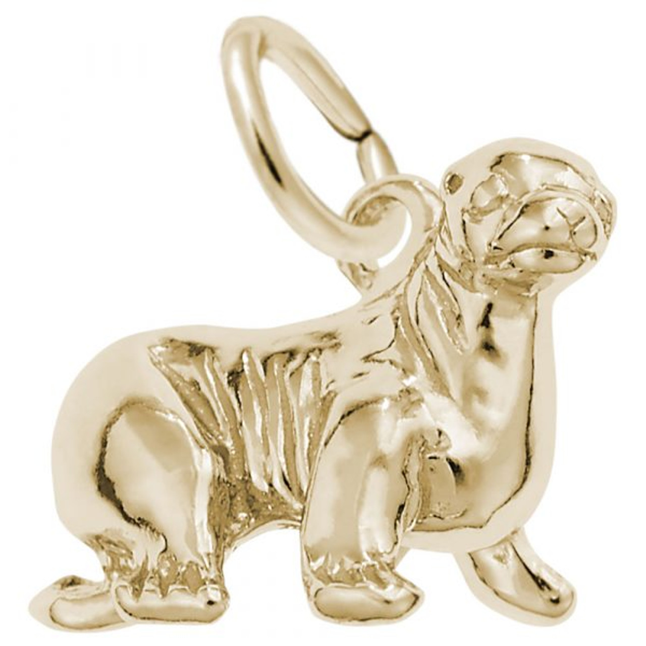 Sea Lion Charm - Gold Plate, 10k Gold, 14k Gold