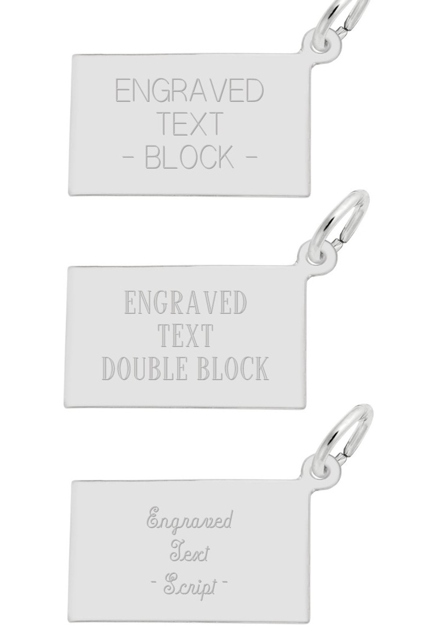 Lighthouse Charm Engraving - Traditional Font Options