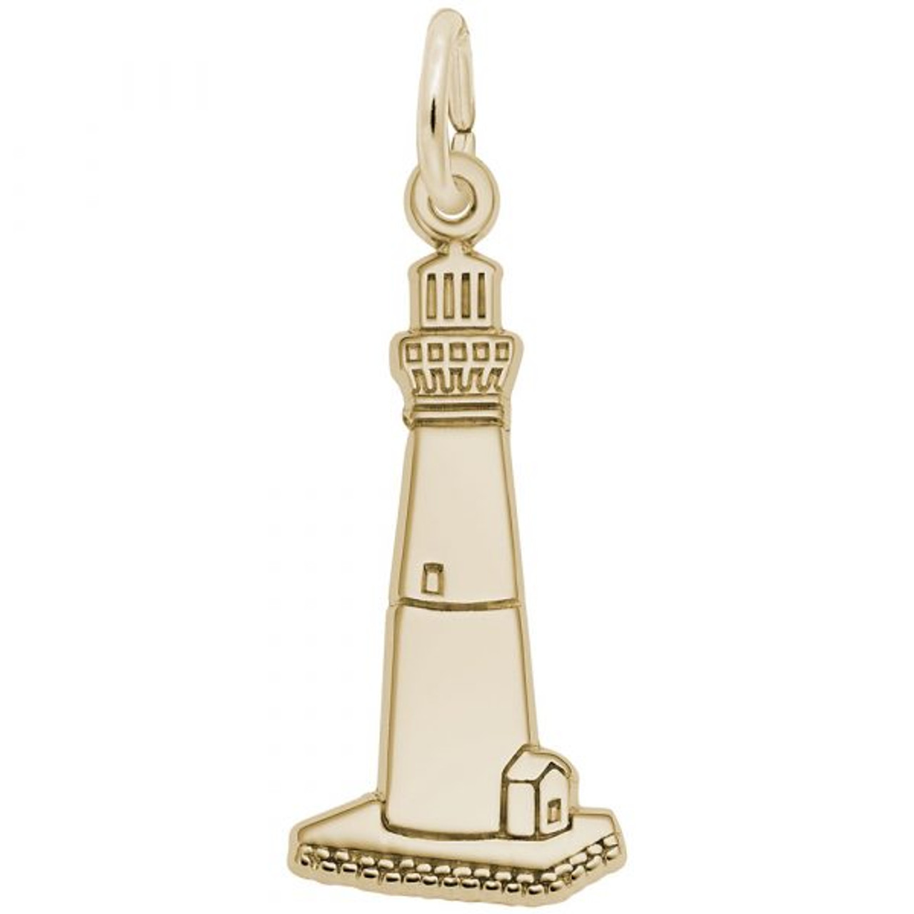 Rembrandt Charms Port Boca Grande Lighthouse, Florida Charm, 10K