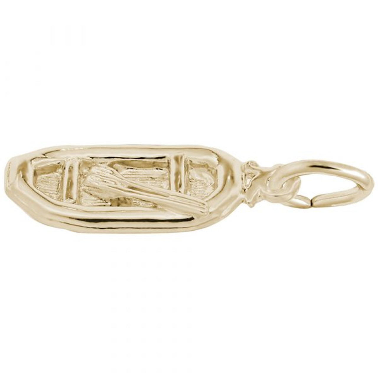 White Water Raft Charm - Gold Plate, 10k Gold, 14k Gold