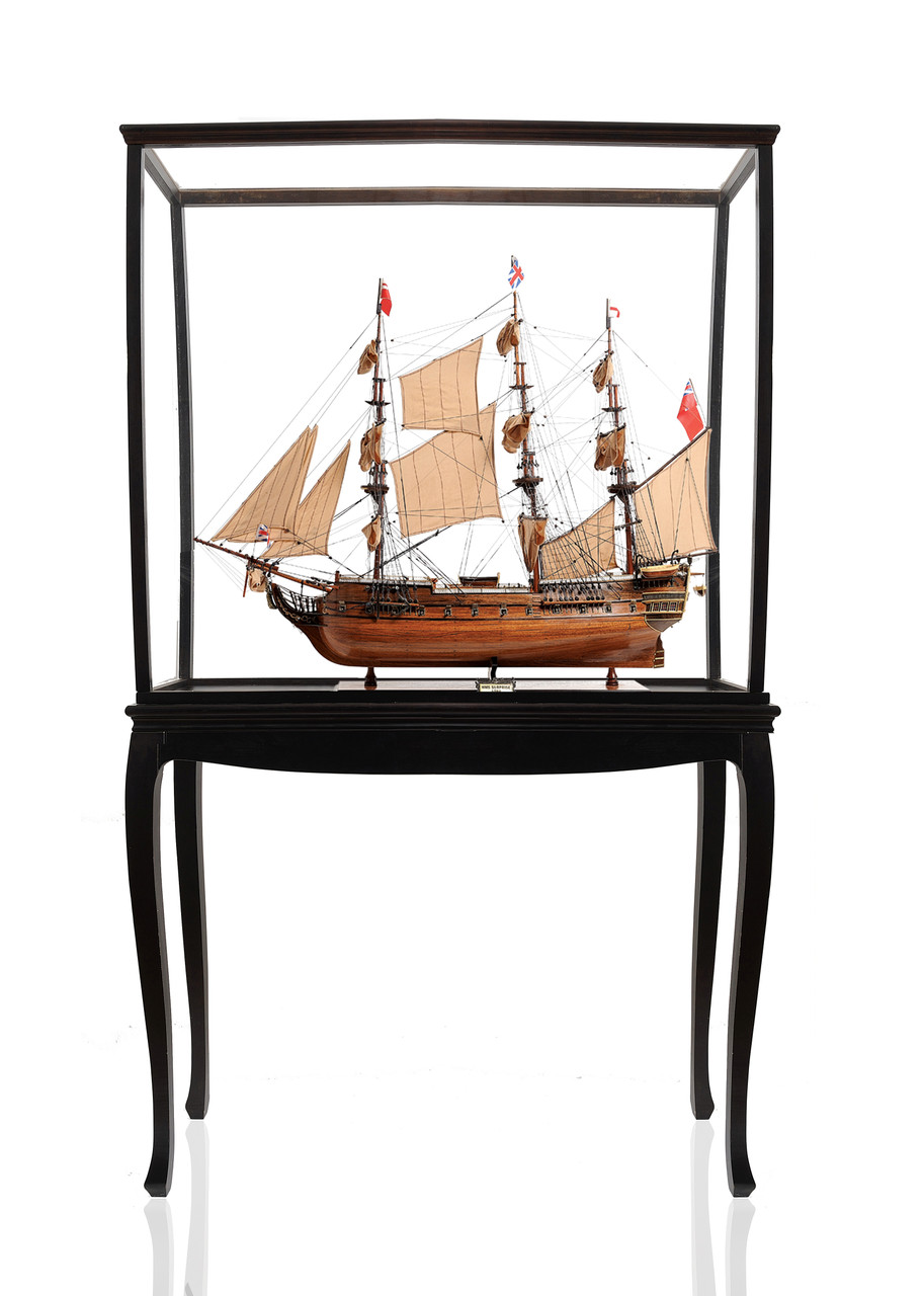 HMS Surprise Model Ship - 31" w/ Floor Display Case