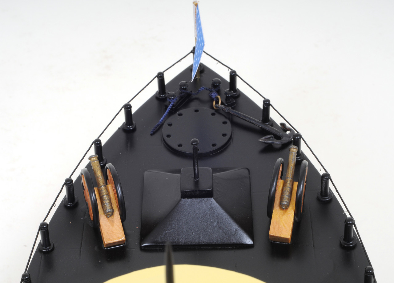 USS Monitor Model Warship - 24"