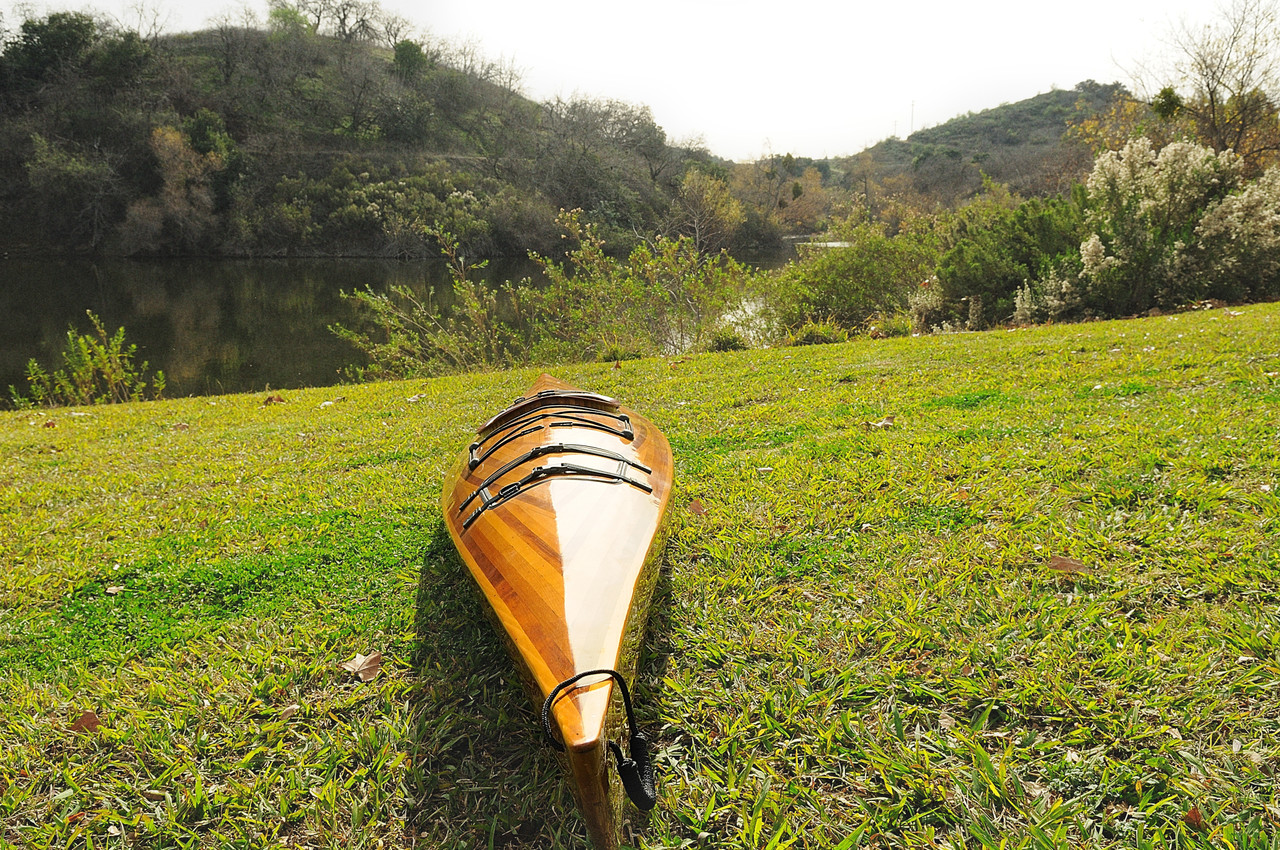Wooden Single Person Kayak - 17' (K001)