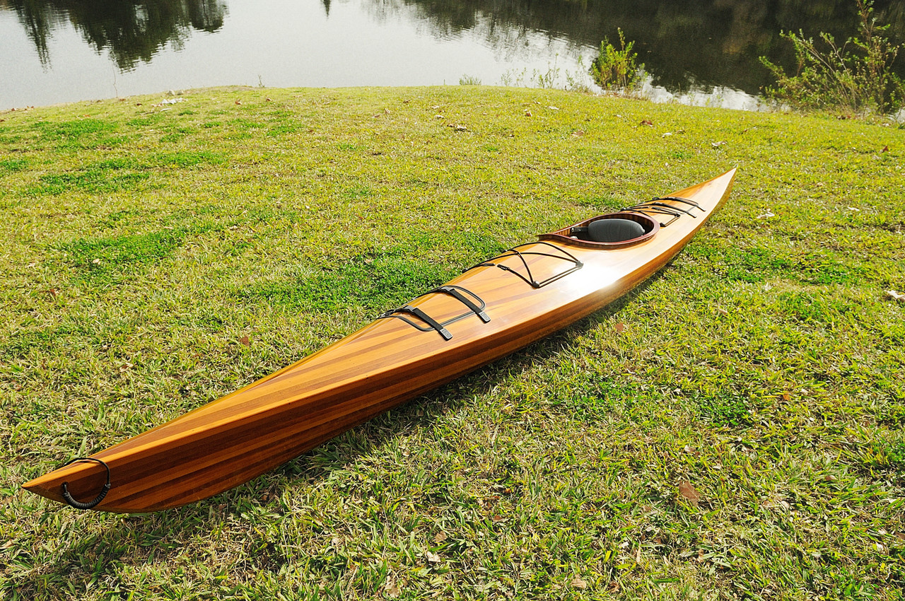 Wooden Single Person Kayak - 17' (K001)