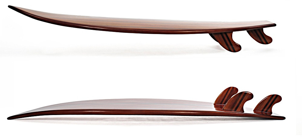 Short Wooden Surf Board - 75
