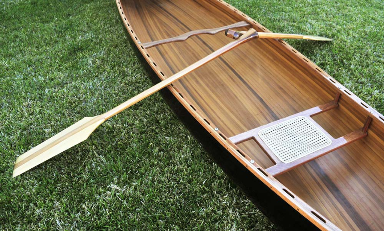 Wooden Canoe - Dark Stained Finish - 18' (K045)