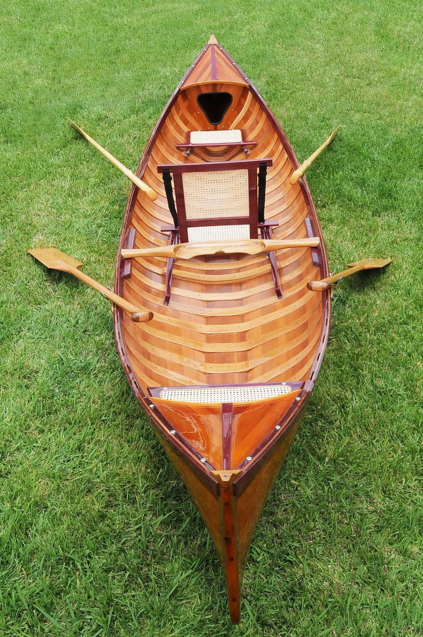 Traditional Wooden Canoe w/ Ribs - 190" (K084)