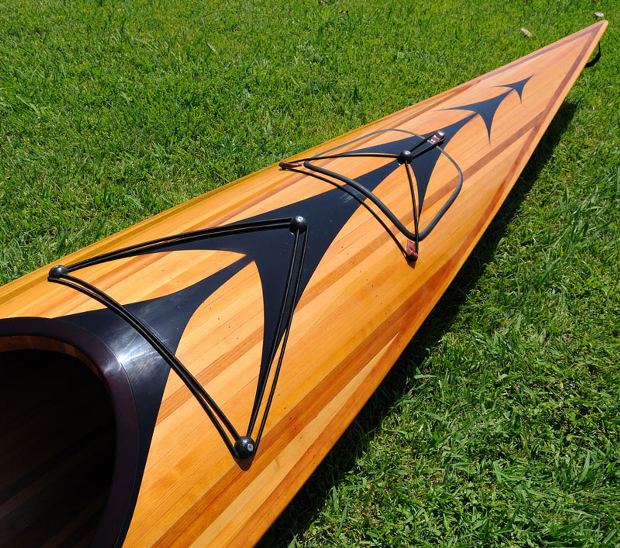 Wooden Kayak with Arrow Design - 17'