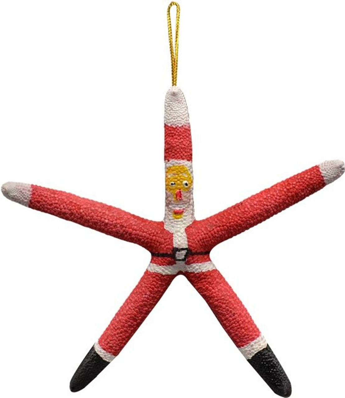 Santa Finger Starfish Ornament