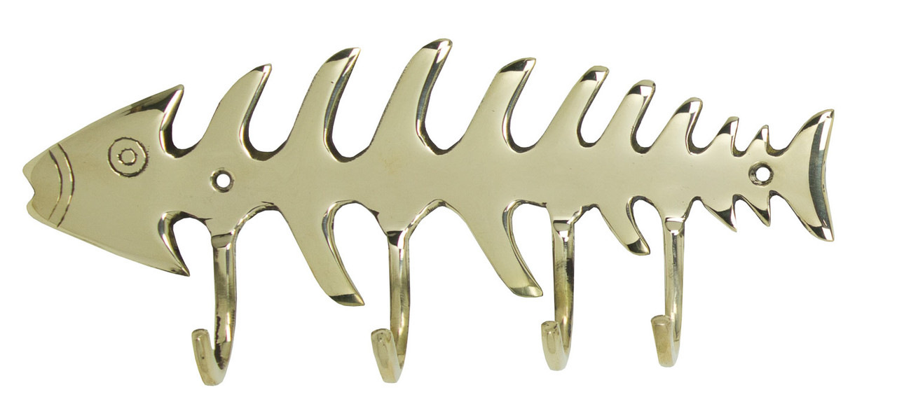 Fishbone Rack - Polished Brass