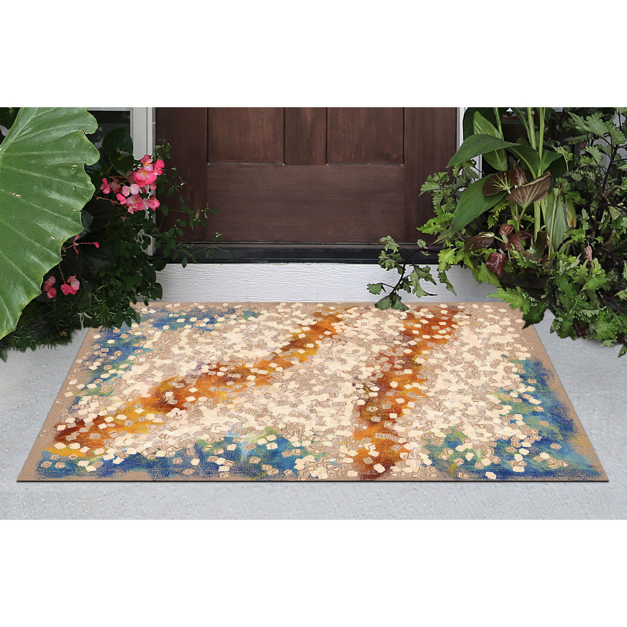  Visions IV Sand Elements Indoor/Outdoor Rug - 6 Sizes 