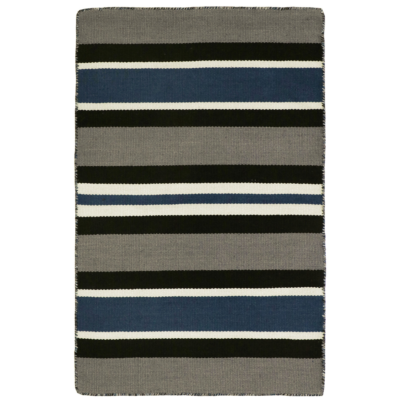 Sorrento Cabana Stripes Indoor/Outdoor Rug - Navy - 7 Sizes