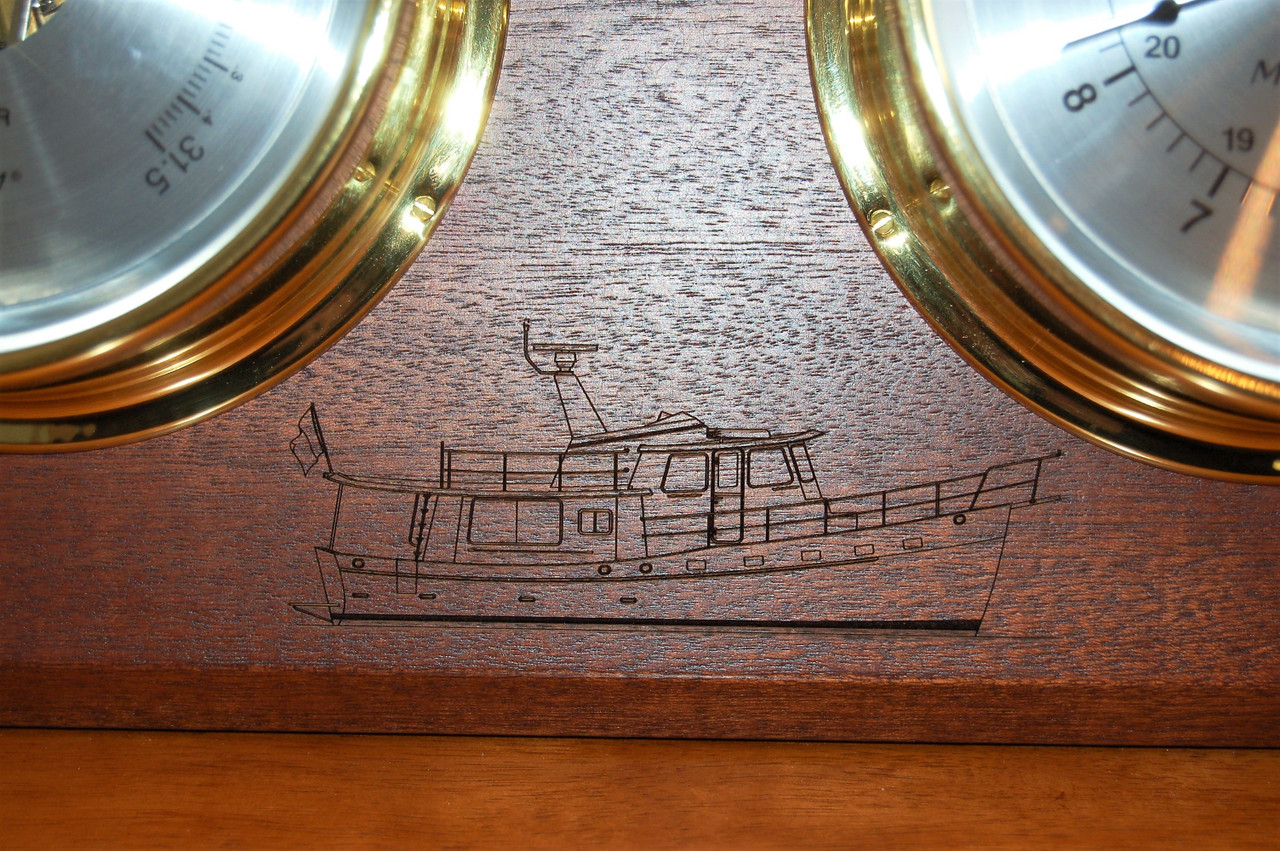Harbormaster Tide Clock Instrument - Polished Chrome Case