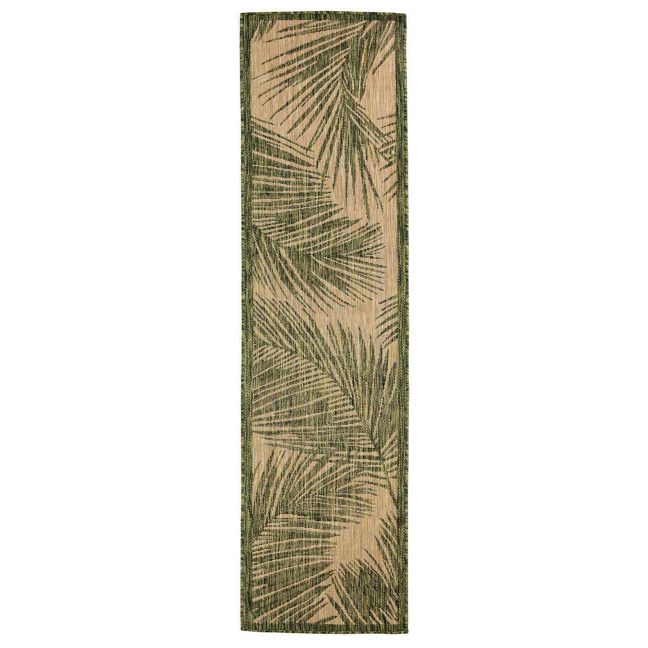 Carmel Fronds Indoor/Outdoor Rug - Green - 7 Sizes