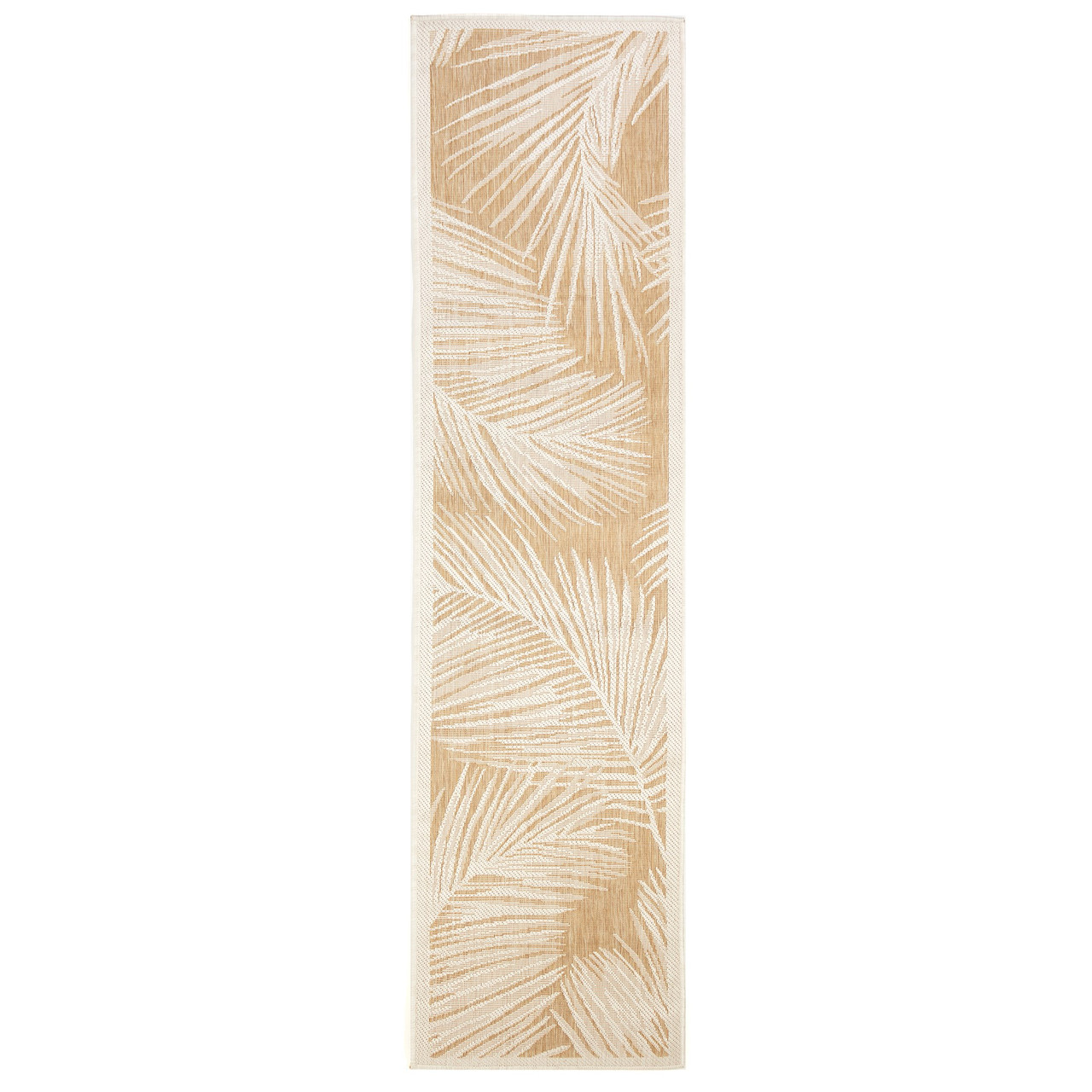 Carmel Fronds Indoor/Outdoor Rug - Sand - 7 Sizes