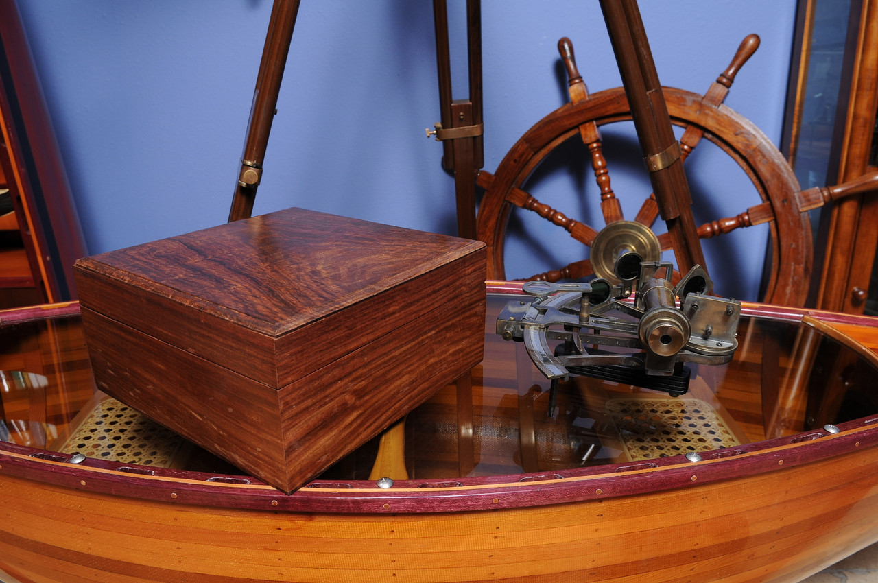 Nautical Sextant in Rosewood Box - 8"