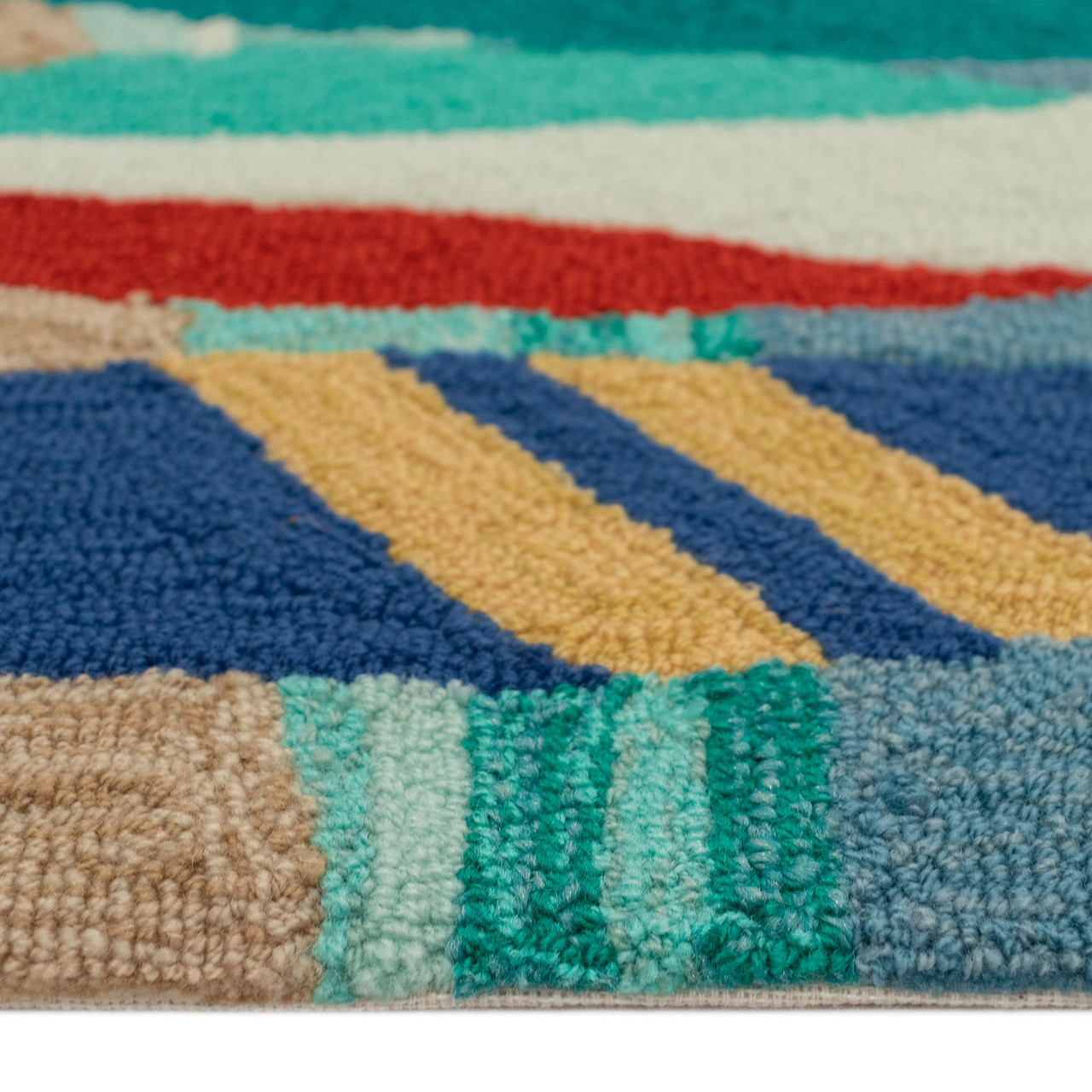 Frontporch Funny "Beach Beach Beach" Indoor/Outdoor Rug - 3 Sizes  - Pile