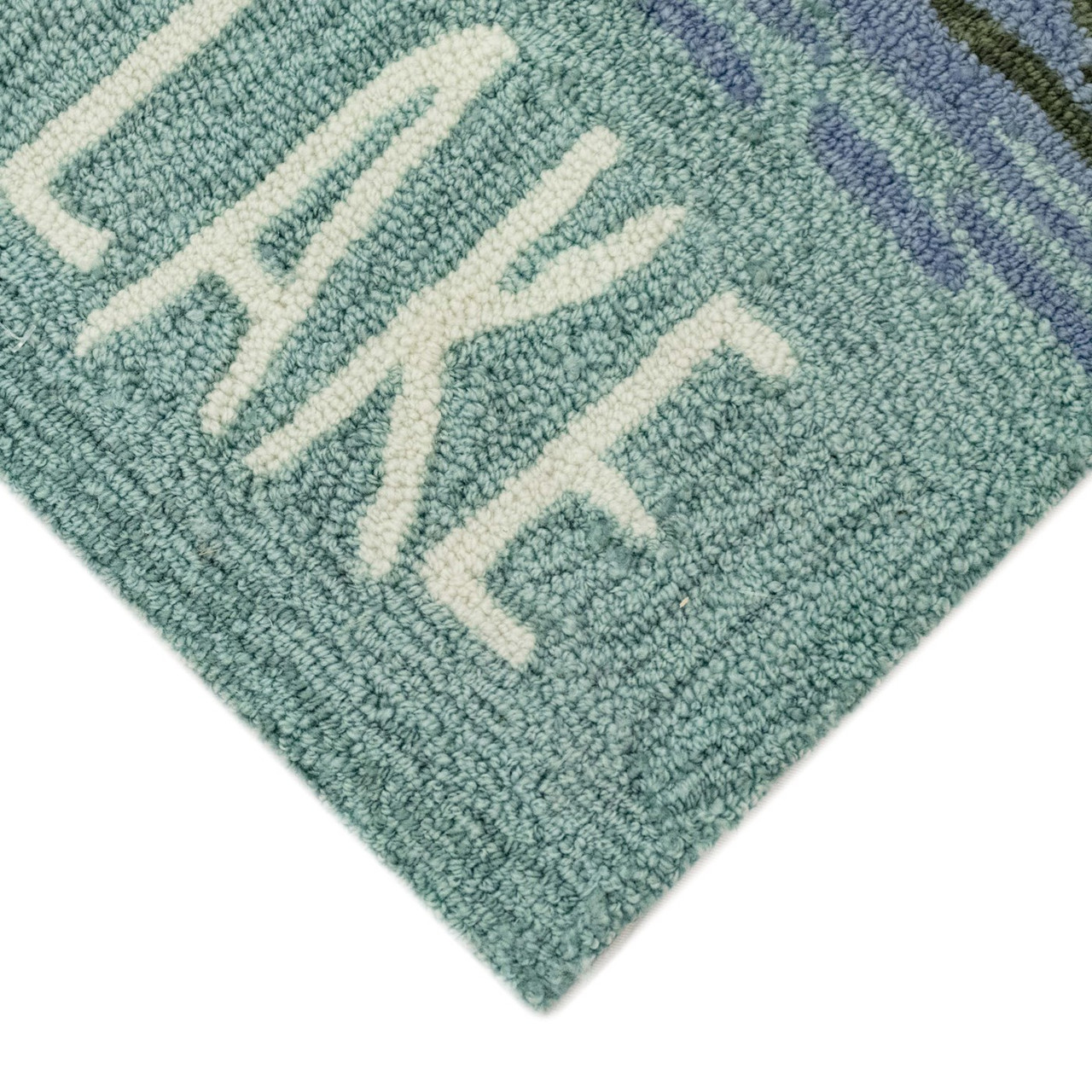 Frontporch "Live Love Lake" Indoor/Outdoor Rug - 4 Sizes - Corner