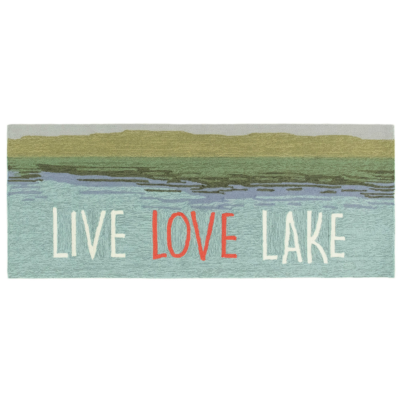 Frontporch "Live Love Lake" Indoor/Outdoor Rug - 4 Sizes