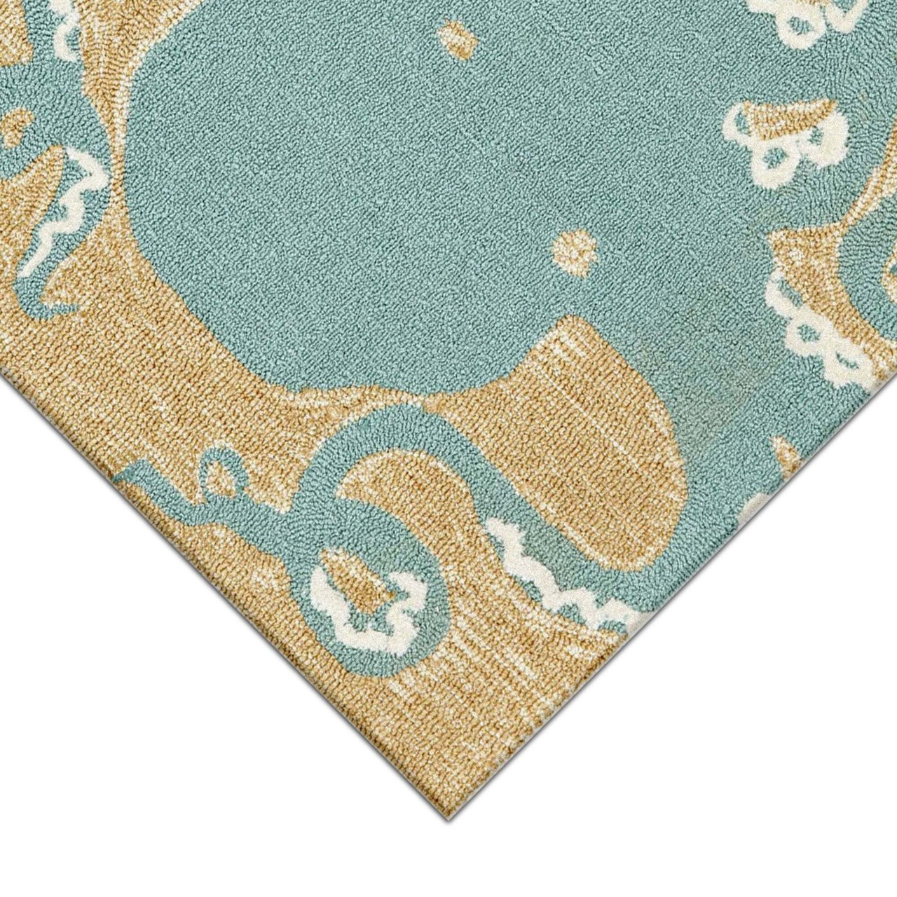 Frontporch Aqua Octopus Indoor/Outdoor Rug - 4 Sizes