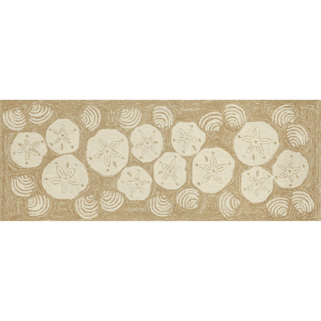 Frontporch Shell Toss Indoor/Outdoor Rug  - Natural - 4 Sizes