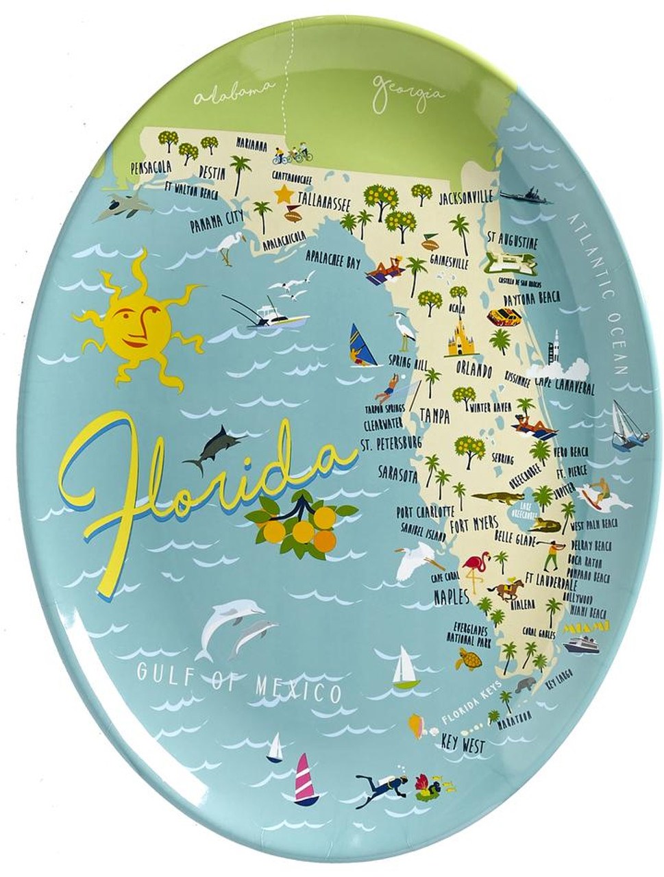 Florida Melamine Platter