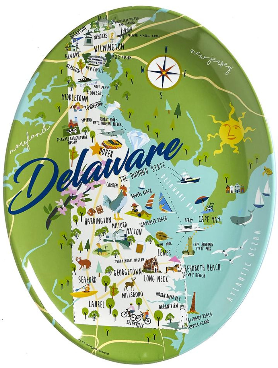 Delaware Melamine Platter