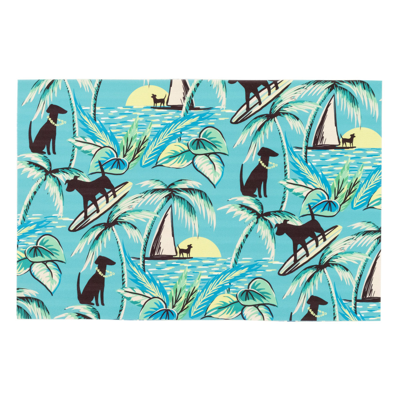 Illusions Aloha Dogs Sunrise Indoor/Outdoor Rug - 4 Sizes