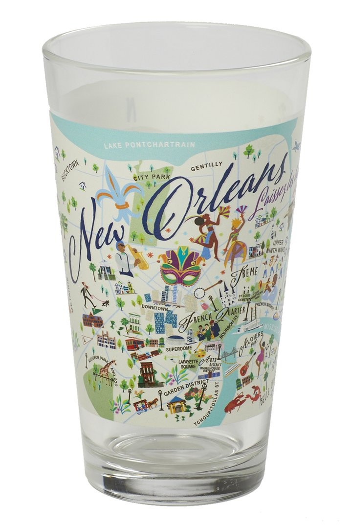 Pint Glass New Orleans Set of 2