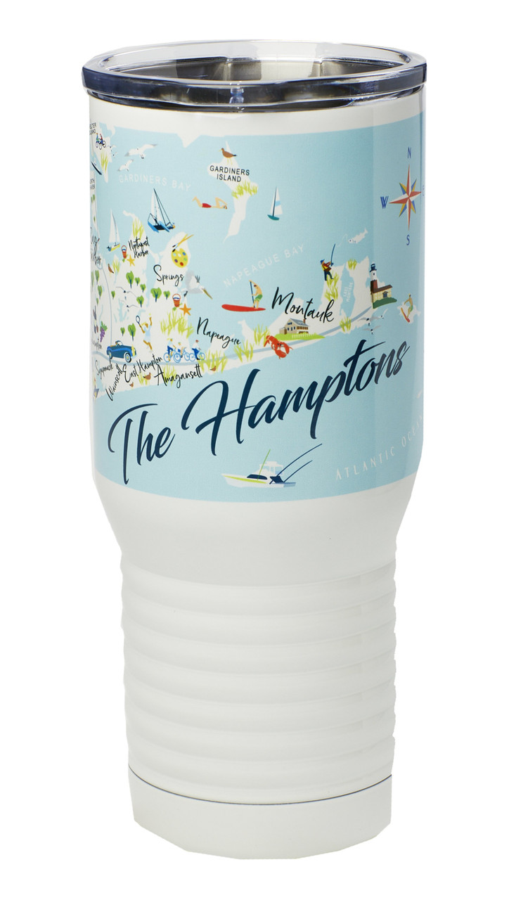 Stainless Steel Tumbler - The Hamptons - 20 oz - Set of 2