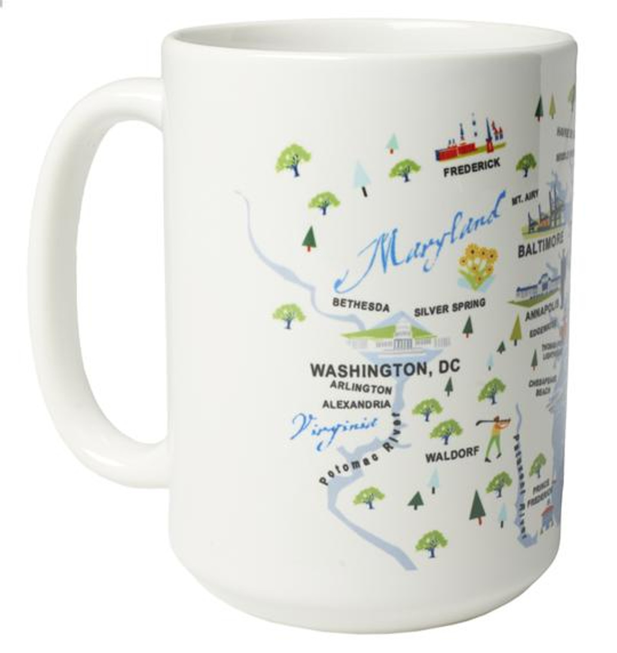 Ceramic Mug - Chesapeake Bay  - Set of 4