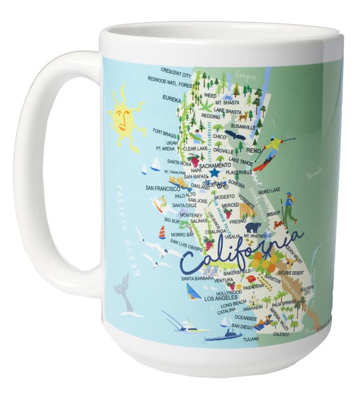 Ceramic Mug - California - Set of 4