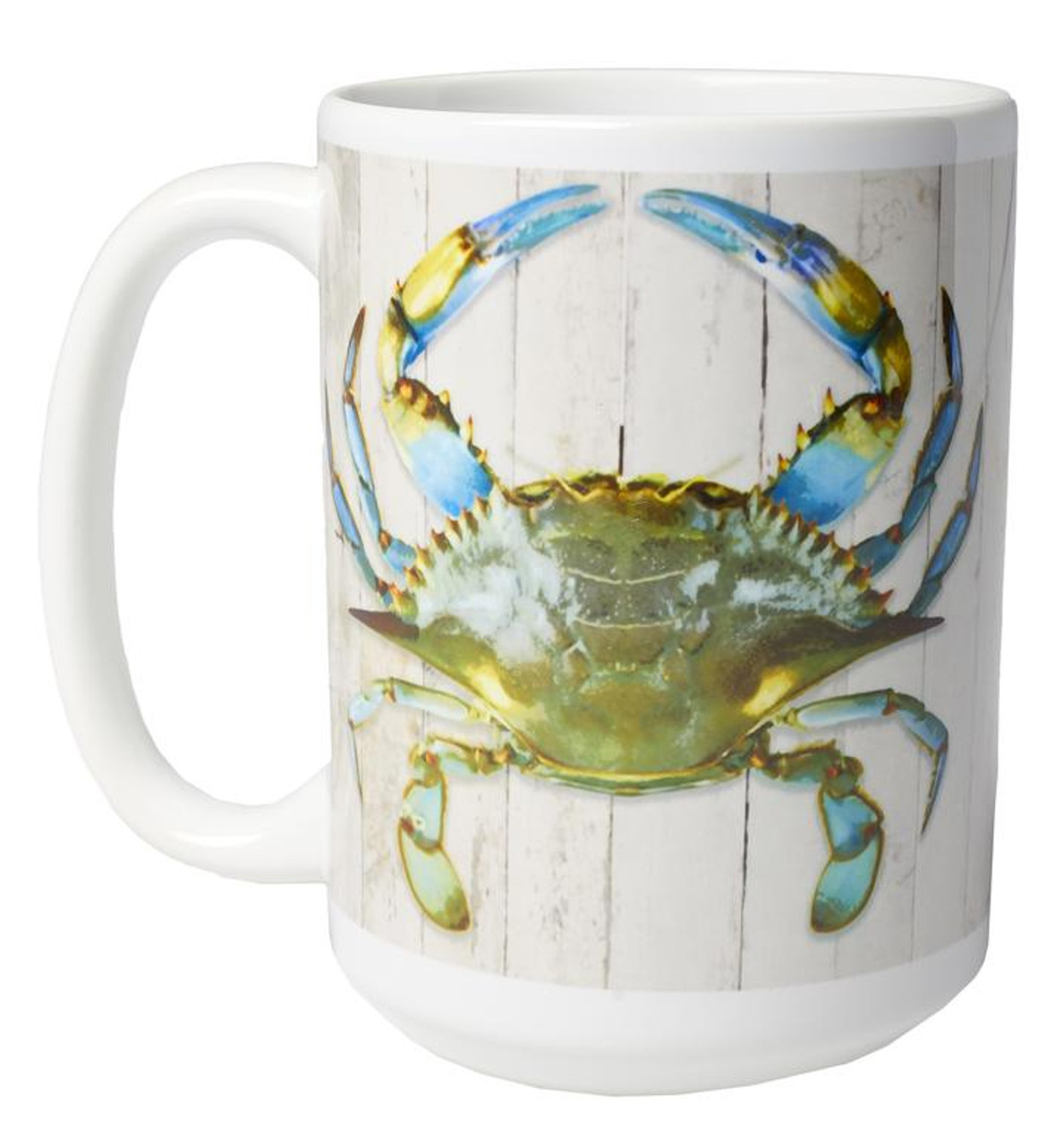 Ceramic Mug - Blue Crab - Set of 4