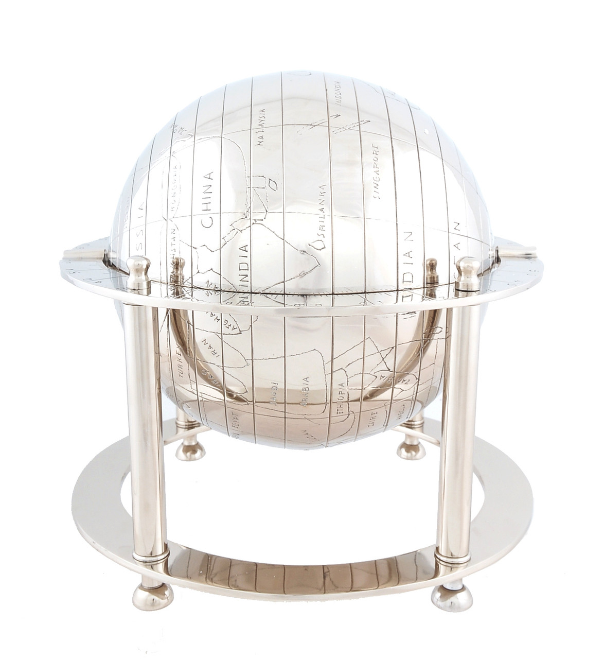 Globe of Yesteryear - Aluminum / Shiny Nickel Finish
