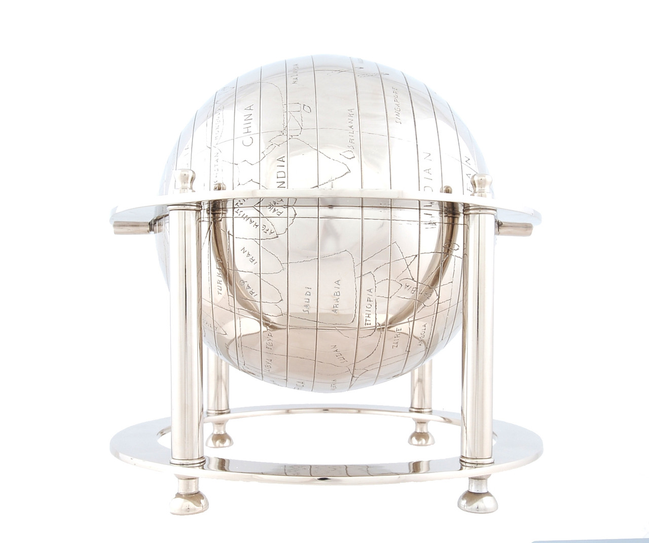 Globe of Yesteryear - Aluminum / Shiny Nickel Finish