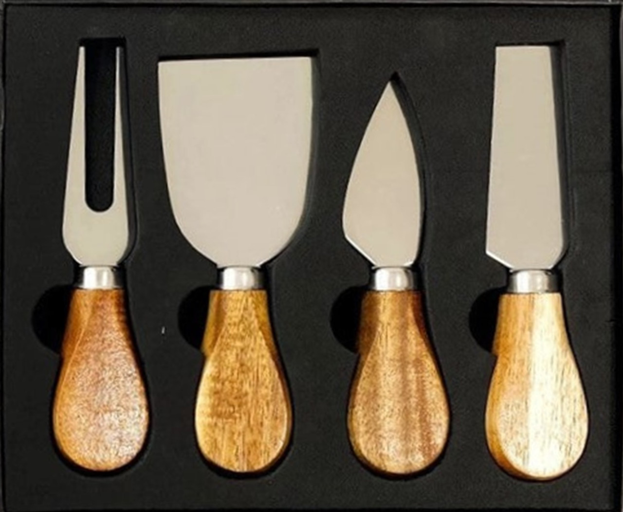 Cheese Board Knife Set, Acacia Handles (Optional Add On)
Acacia Cheese Board - Large - Navy|White|Metallic (ACB-1020-NWM)