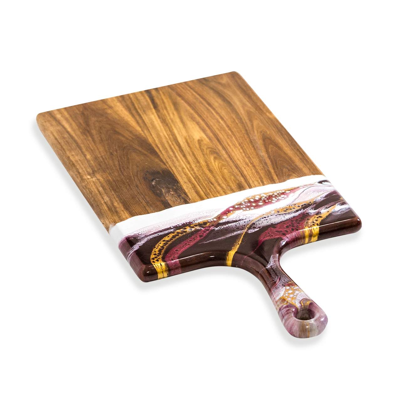 Acacia Cheese Board - Large - Raspberry|White|Gold (ACB-1020-RWG)