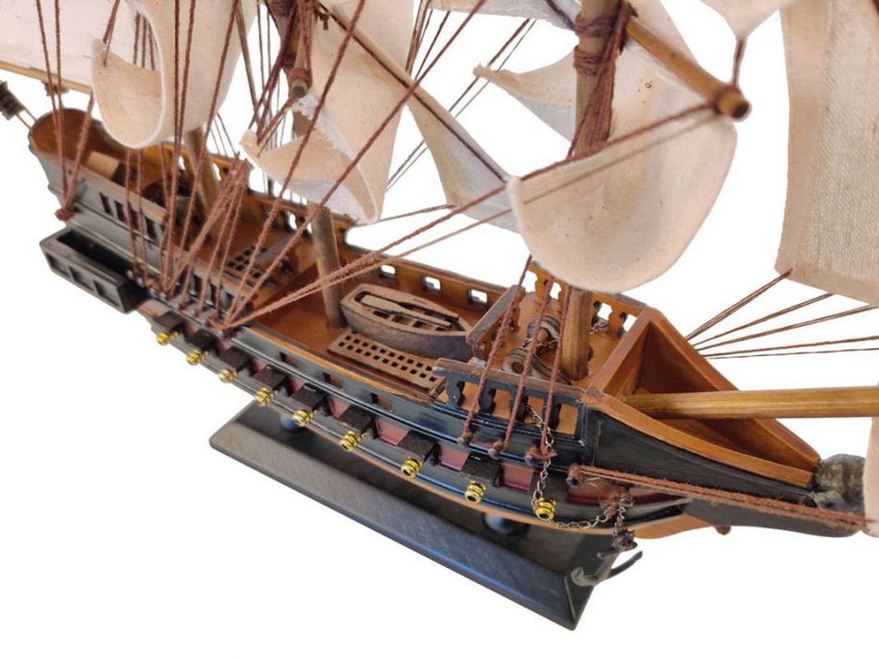 Blackbeard's Queen Anne's Revenge White Sails Limited Model Pirate Ship 15"