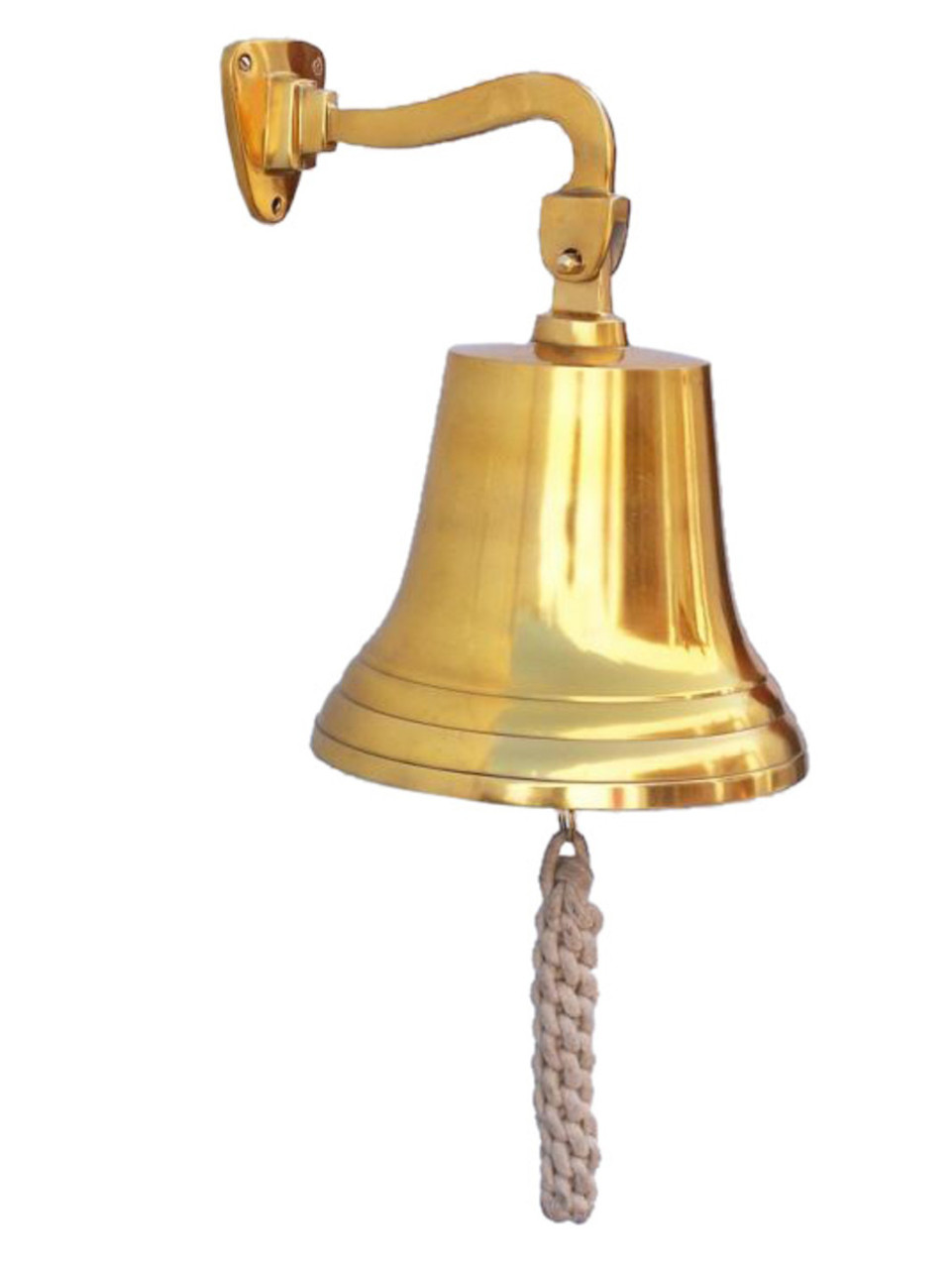 Nautical Ship's Bell - Brass Finish - 15"