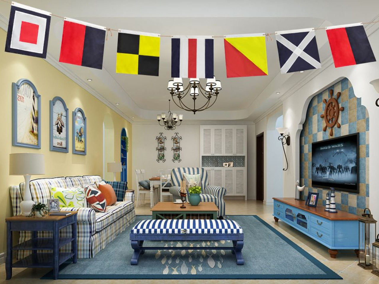 Nautical Signal Flags - 24" x 24" Nylon- Outdoor/Indoor - Min. of 3