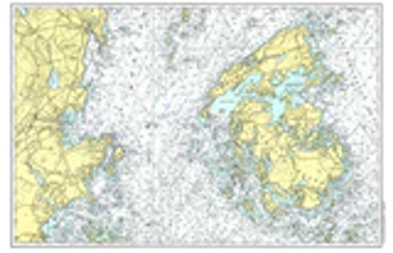 Penobscot Bay Nautical Chart Placemats - Set of 4