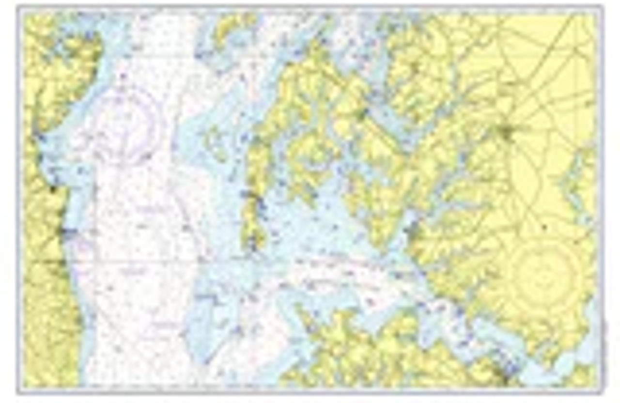 Chesapeake Bay, Oxford, MD, Vintage Nautical Chart -  Set of 4